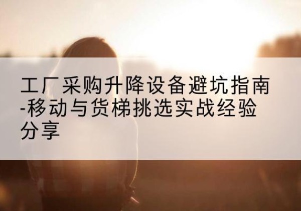 华阴移动式升降机怎么选-工厂采购升降设备避坑指南-移动与货梯挑选实战经验分享
