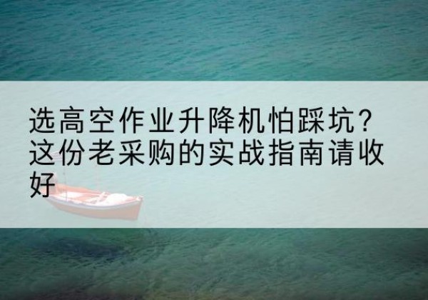华阴高空作业升降机厂家推荐-选高空作业升降机怕踩坑？这份老采购的实战指南请收好